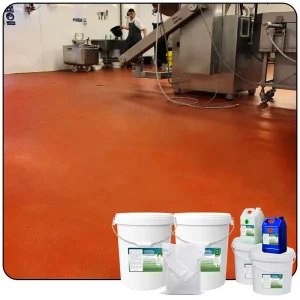 High Grade PU Polyurethane Mortar Flooring 3 Mm 6 mm Thickness for Food Workshop Floor Paint Cold resistant Down to 30°C