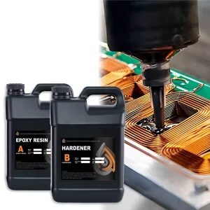 High Hardness 5 1 Black Eco friendly Epoxy Resin Self Leveling Double Component Yellowing Resistance Electronic Construction