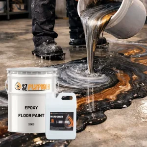 High Performance Epoxy Floor Kit 3 1 Self Leveling Crystal Clear Finish for Busy Shops Showrooms & Factories