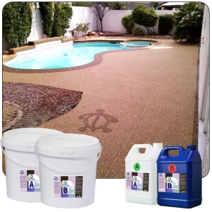 High Permeable PU Epoxy Resin Bound Pebble Stone Surfacing Polyurethane Flooring Resin for Bounding Gravel Driveway Paving