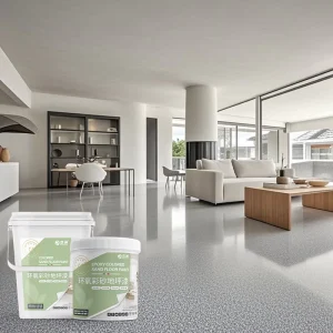 High Quality Eco Friendly Epoxy Colored Sand Floor Top Coat Liquid Coating Two Components Heavy Duty Wear Resistant Decorative