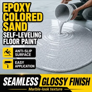 High Quality Epoxy Resin Self Leveling Colored Sand Marble Effect Floor Paint for Home Factory Garage Use