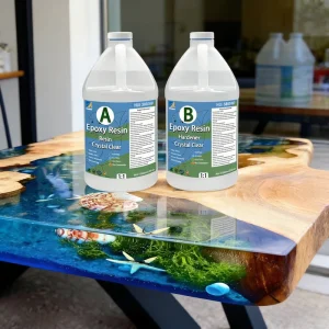 High Quality Marine Grade Epoxy Resin Low Viscosity Epoxy Resin Casting Kit Self Leveling Epoxy Resin for River Table Clear Glue