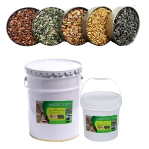 High Strength Epoxy Resin Polyurethane Binder for Poured in Place Gravel Stone Surfacing Floor Material