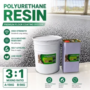 High Strength Polyurethane Resin Binder for Gravel Stone Bonding UV Resistant PU Glue for Resin Bound Paving Permeable Driveway