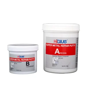 High Temperature Resistance Metal Repair Putty Epoxy Resin AB Glue for Porosity Sand Holes Cracks Threads Leak Sealing