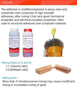 High Temperature Resistant Epoxy AB Adhesive for Construction Woodworking Bonding Metals Ceramics Glass for Curing Repair