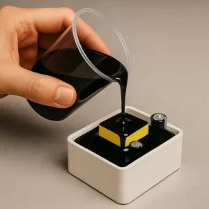 High Thermal Conductivity Heat Resistant Waterproof Black Epoxy Electronic Potting Glue for Linear Motor Insulation Resin Water