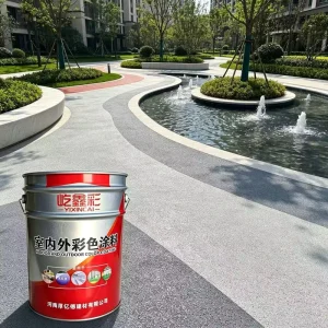 High Toughness Outdoor Acrylic Resin Liquid Floor Paint for Exterior Ground Crack Resistance with Roller Brush Application