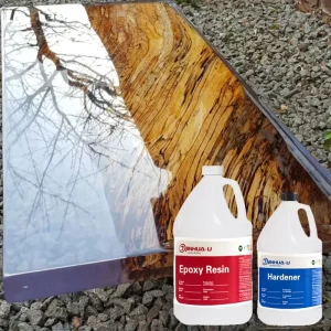 High Transparency Epoxy Resin a and B Solid Wood River Design Dining Table Restaurant Table Deep Pour Epoxy Table