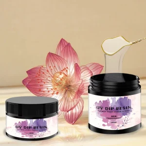 High Transparency UV Dip Resin 50ml 100ml Liquid for Crafting Beautiful Flowers