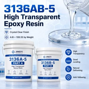 High Transparent Epoxy Resin LED Resin Characters Jewelry Handicrafts Electronic Parts Potting Mold Filling