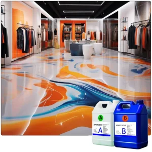 High Transparent Floor Epoxy Resin and Hardener Metallic Epoxy Floor Coating