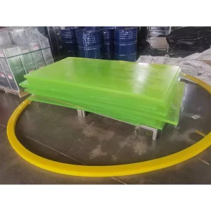 High Wear Resistance Polyurethane PU Sheet Yellow Red Green Blue Urethane Rubber Sheet Transparent PU Plate