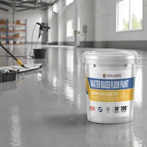 High-gloss 10-in-1 Synthetic Resin-based Waterborne Epoxy Liquid Floor Paint Non-slip Abrasion-resistant Roll Spraying for