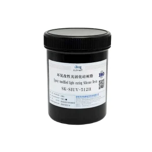 Highly Weather Resistant Epoxy Modified UV Curable Silicone Resin SK SIUV 512H Advanced Encapsulant for Sensor Potting