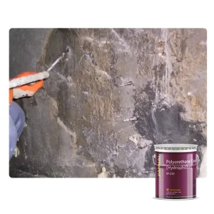 Hydrophobic Polyurethane Injection Resin W210 12MPa Compressive Strength for Dam and Retaining Wall Sealing