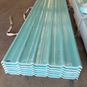 Industrial Design RV Transparent Corrugated Roofing Fiberglass FRP Sheets for Outdoor Exterior Hotel Park Warehouse Hospital
