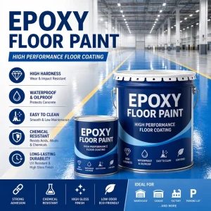 Industrial Grade Durable Self-leveling Epoxy Floor Coating Waterproof Wear-resistant Resin Paint for Warehouse