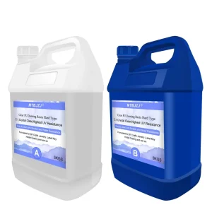 Industrial Grade Polyurethane Resin UV Resistant & Bubble Free for Logo Doming Surface Coating and Handcraft Casting