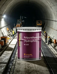 JianHai W 210 CE Certified Non Shrink Hydrophobic Polyurethane Water Stop Injection Resin for Tunnel Lining Leakage 5 Year