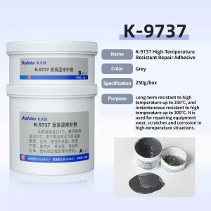 K 9737 Epoxy Resin Based High Temperature Resistant 2 Component Industrial Repair Patching Glue