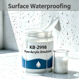 KB 2998 Pure Acrylic Emulsion Semi transparent Invisible Waterproof Repair Coating Directly to Use Crack Bridging Protection