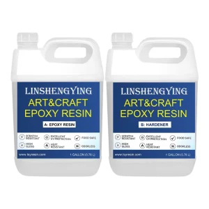 LSY 1 1 Epoxy Resin Kit 2 Gallon Bubble Free & Crystal Clear Epoxy Resin for Table Top Casting DIY Art Molds Jewelry