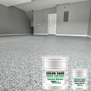 LSY-900 Color Sand Type Epoxy Resin Floor Has Strong Weather Resistance No Joints and Easy to Clean