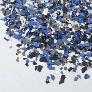 LSY Epoxy Resin Flake Floor Material Garage Floor Decoration Is Beautiful and Easy to Clean