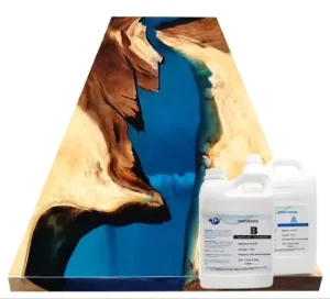 Liquid Casting Crystal Clear Epoxy Resin Multipurpose Deep Pour River Top Resin for River Table Handmade Crafts