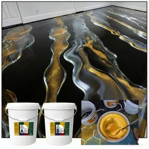 Liquid Epoxy Resin Floor Coating Multi Color Metallic Epoxy Flooring Paint for Concrete Floor
