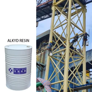 Liquid High Hardness Long Oil Alkyd Resin 70% Raw Metal Coating Polyaspartic Copal Oem