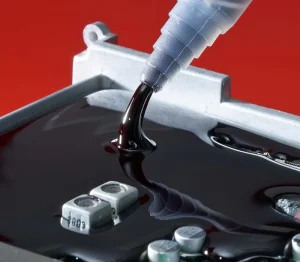 Low Viscosity High Adhesion Epoxy Resin 1.0 Thermal Conductivity Black Cast PCB Potting Compound