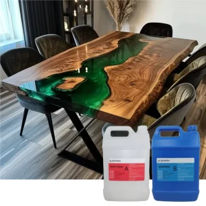 Manufacturer Crystal Clear Hardener Epoxy Resin Deep Pouring Low Viscosity 2 1 Epoxy Resin for Making Wood River Table