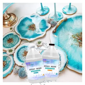Manufacturers Crystal Clear Epoxy Resin and Hardener Pour Transparent Resin Art Kit Epoxy Resin Art Placemats