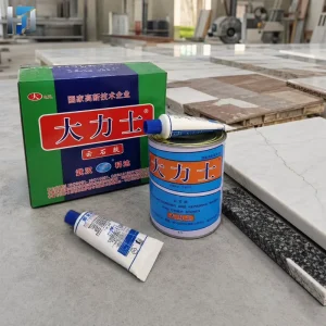 Marble Adhesive 0.7L Polyester Stone Glue with Hardener for Granite Countertop Crack Filling Repair