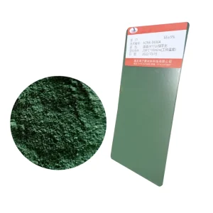 Medium Gloss Green Powder Coating Paint for Vehicles Machines Furniture Boats Electrostatic Smooth Polyester Epoxy Spray