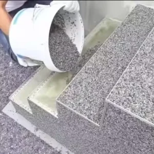 Metallic Decorative Colored Epoxy Resin Terrazzo Granite Flake Epoxy Floor Paint Road Application Liquid Appearance