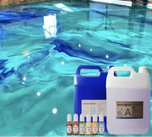 Metallic Epoxy Resin Color Pigment Floor Liquid Resin Epoxy Coating for 3D Floors Construction