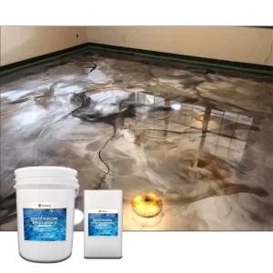 Metallic Epoxy Resin Glitter Flooring Crystal Transparent Resin Coating Color Coat Floors Paint Indoor Non Toxic