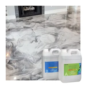Metallic Epoxy Waterproof Flooring Coating Crystal Epoxy Resin for Floor