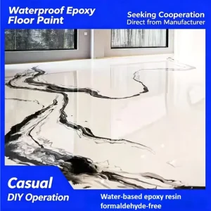 Modern Chinese Ink Style Epoxy Floor Coating Durable Wear Resistant Self Leveling Resin Waterproof Anti Slip 2 2.5 KG Luxury