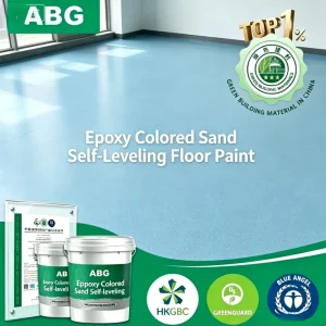Moisture Proof Anti Mold Epoxy Colored Sand Self Leveling Floor Paint with Vapor Barrier Formula Villa Basement Epoxy Resin
