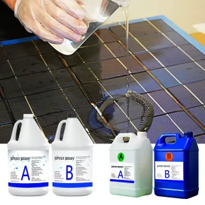 Moisture and Dust Resistant Crystal Clear AB Epoxy Resin for Potting Solar Panels Encapsulation