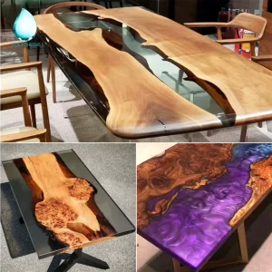 NO Bubbles NO Scratches Top Glass Epoxy Resin AB Adhesive Glue for Wooden Table and Furniture Factory Directly