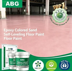 Non Toxic Low Odor Epoxy Colored Sand Self Leveling Floor Paint with Child Safe Formula Anti Scratch Epoxy Resin Floor Coating