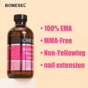 Non Yellowing 100% EMA Monomer Acrylic Liquid MMA Free Salon Professional Natural For Nail Extension & Acrylic Powder