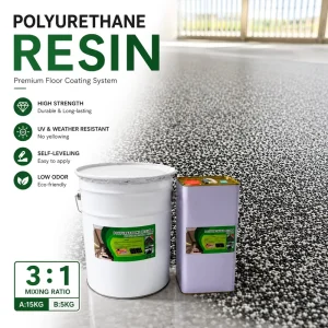 Non Yellowing Polyurethane Resin Binder for Resin Bound Gravel Paving High Strength UV Resistant PU Glue for Stones Driveway