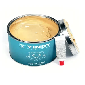 P666 Car Paint Acrylic Resin Coating for Sheet Metal Repair Polyester Filler Putty Brush Application Coating